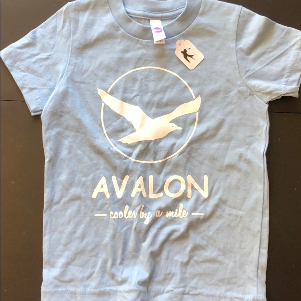 Avalon NJ cooler by a mile kids T-shirt